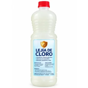 195.jpg Lejía de cloro B.L 1 litro — desinfecta y blanquea