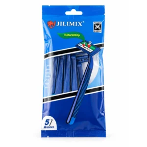 212.jpg Máquinas de afeitar desechables Jilimix de dos hojas — paquete de 5
