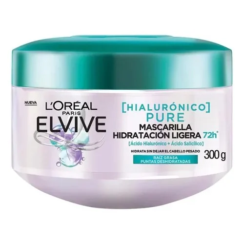 Mascarilla L'Oréal hidratación ligera 300 g — pelo fino