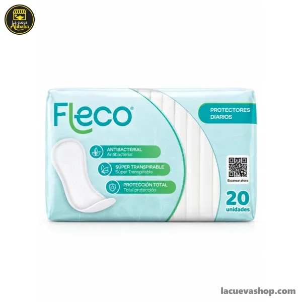 Protectores diarios Fleco — paquete de 20