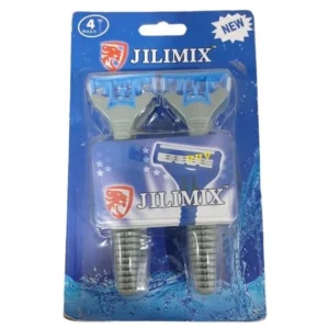 3766.jpg Máquinas de afeitar desechables Jilimix azules — paquete de 2