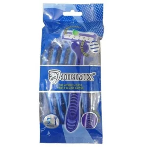 3782.jpg Máquinas de afeitar desechables Jilimix azules — paquete de 5