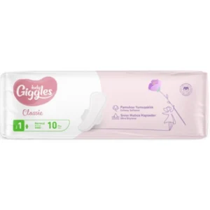Íntimas Giggles normal — almohadillas sanitarias, paquete de 10