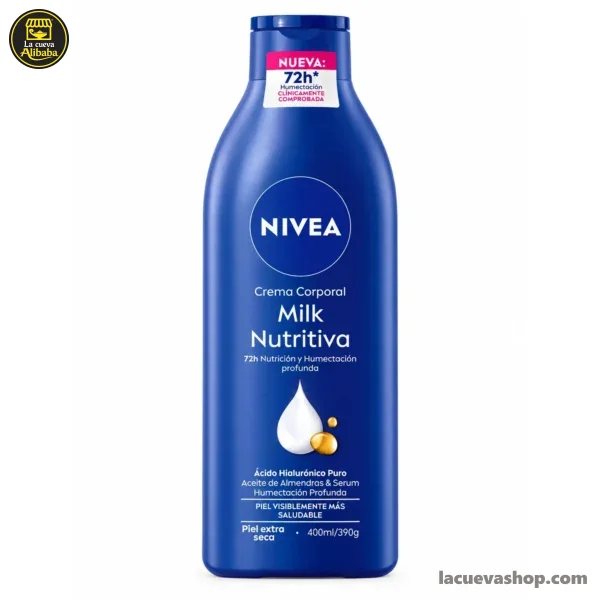 91.jpg Crema corporal Nivea Milk 400 ml — para piel seca