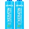 Combo Nevada Keratina + set de regalo Exotic: shampoo, acondicionador, silicona y perfume