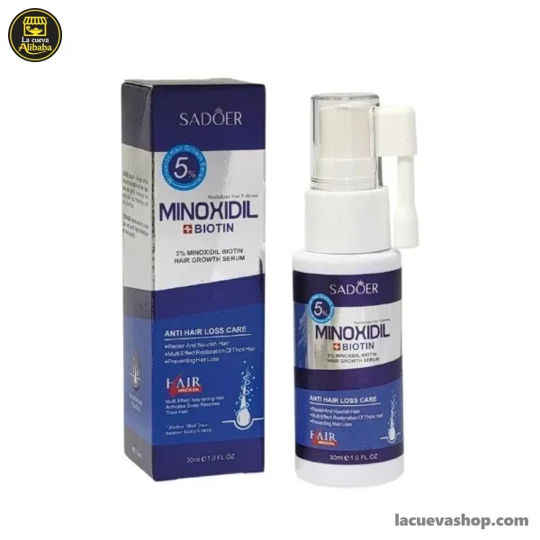 Minoxidil Biotin SADOER Suero para Cabello 30ml
